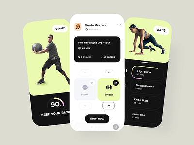 Fitness Mobile App UX/UI Design app concept design ios mobile sports ui ux
