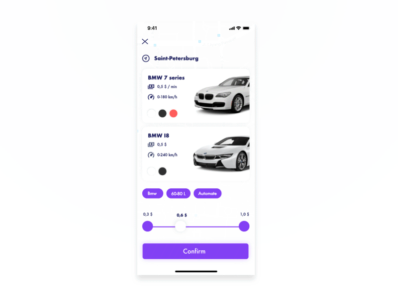 🚘 Car Sharing - UI