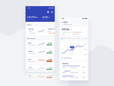 Finance Concept UI design economic finance stock ui ux