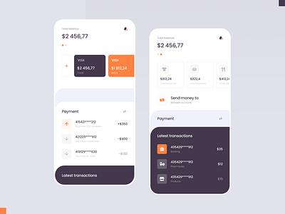 Mobile Application - Wallet app balance banking finance mobile money ui ux wallet