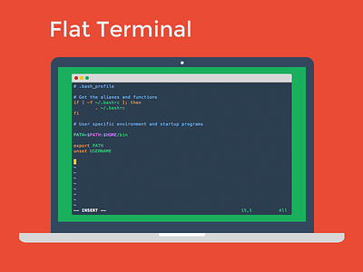 Flat UI Terminal Theme apple color theme flat flat design flat ui free freebie iterm mac os x terminal terminal color theme terminal theme