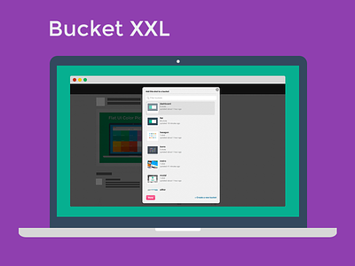 Bucket XXL - Chrome Extension bucket buckets chrome chrome extension dribbble extension free freebie google chrome improvements tool ui