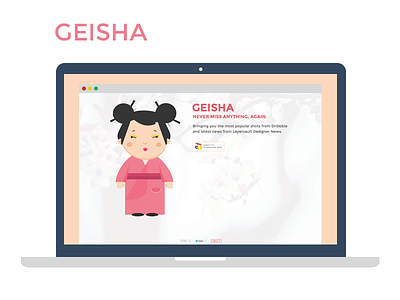Geisha for designers chrome design designer designer news dribbble extension geisha layervaut news