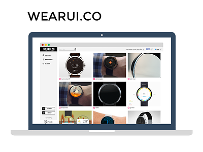 Wearui android android ui collection flat glass google glass inspiration watch wear wearable wearui wristband