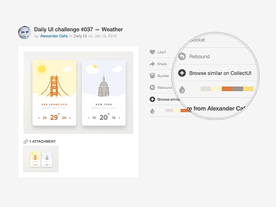 Collect UI -- Collector's Extension 🗂 chrome extension dribbble gadget tool tools
