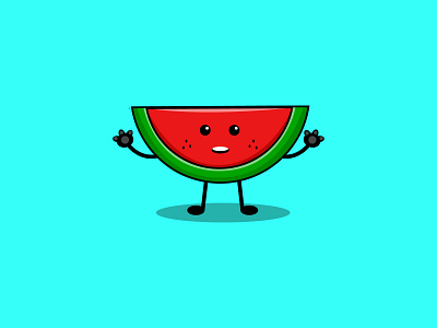 Watermelon Animation animation branding design graphic design illustration logo vector vegetables vegetables illustration watermelon