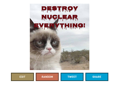 Grumpy Cat hates you - Meow! backbone crystallo css flat ui grumpy cat html web fonts