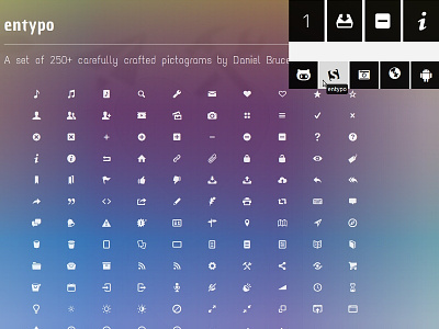 We Love Icon Fonts - New Icon Font Sub-Navigation