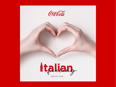 Coca-Cola Italian Report annual report clean coca cola graphic