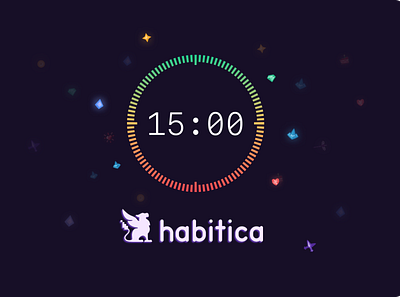 Timer for Habitica after effects design habitica photoshop timer ui
