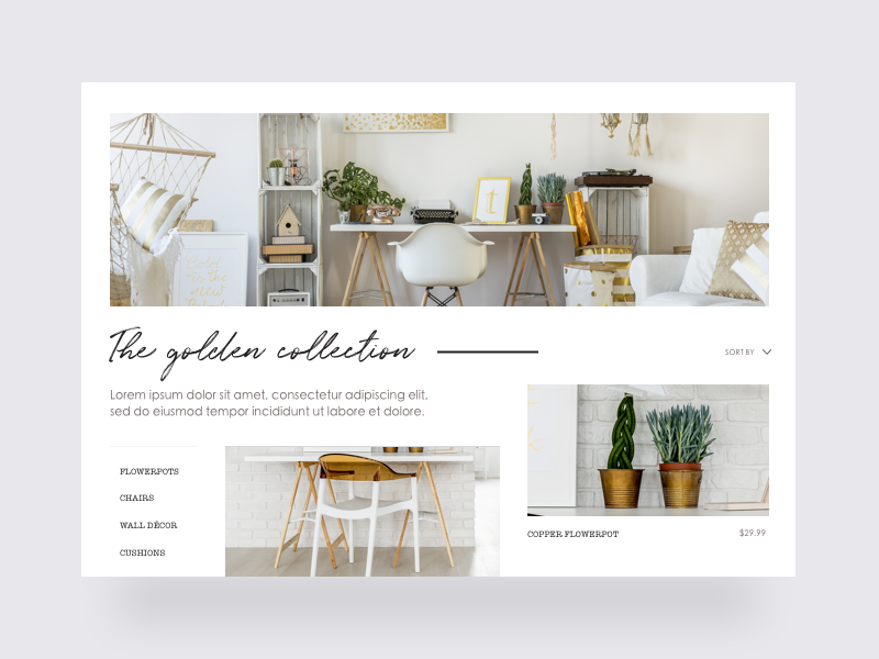 Boho Store Collection Page By Onil On Dribbble