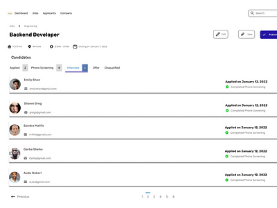 Backend Design