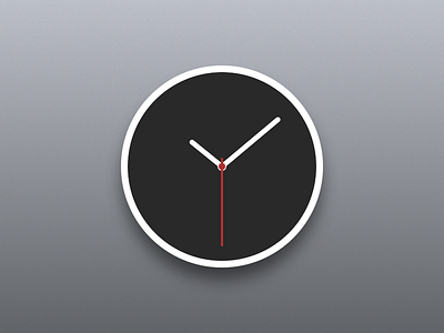 Clock icon clock black dark circle app