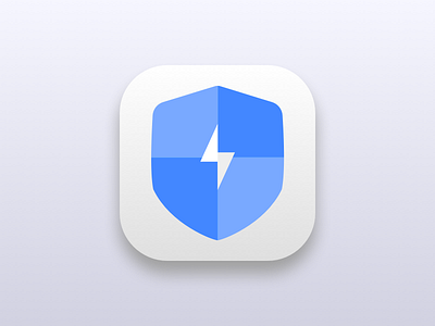 Shield icon shield blue app