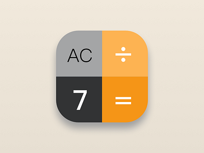 Calculator icon calculator black orange app