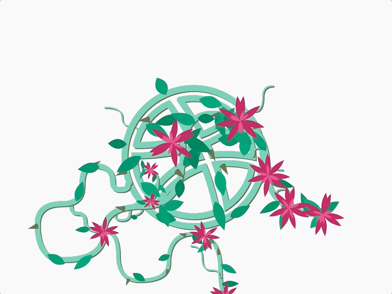 Dribbble Flowers flowers generative grow plant vine