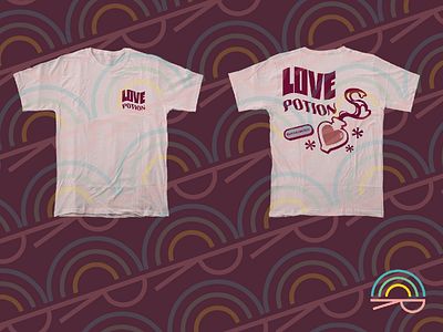 Love Potion T Shirt Design apparel branding clothing design fashion graphic design illustration t shirt