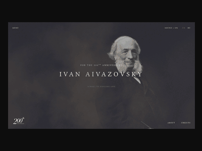 Ivan Aivazovsky - 200th Anniversary art culture minimal non profit web gl