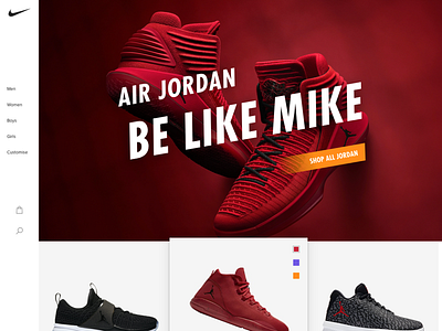 Character & Emotion 1 - Nike home page