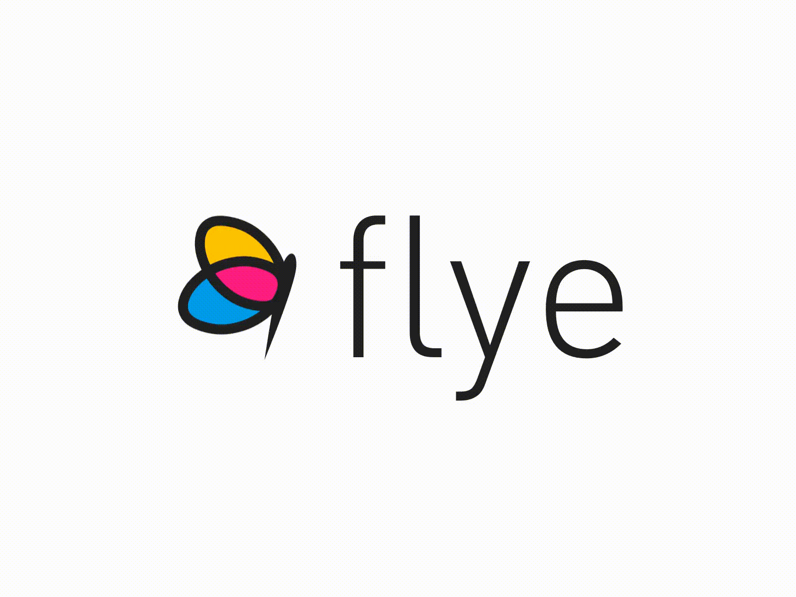Flye - Butterfly Logo animation branding butterfly clean gif illustration light logo