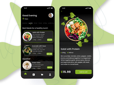 heathy food mobile app
