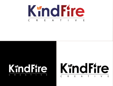Kindfire brand brand identity branding design graphic design illustration logo logo design typography vector