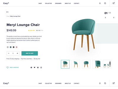Co design ecommerce furniture typography ui uiux user interface ux web design website design
