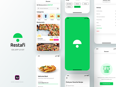 Restafi - Restaurant iOS App UI Kit