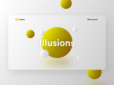 Lousion 3D Landing Page inspiration landing page minimal ui design website