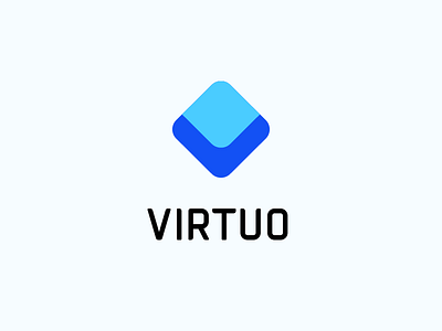Virtuo - Logo Design brand identity logo design monogram typography