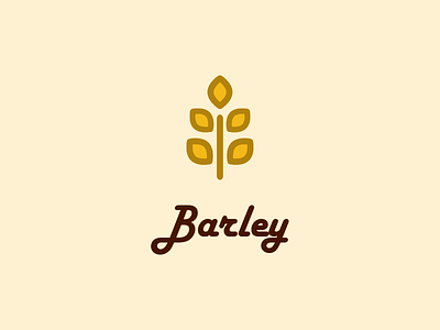 Barley - Logo Design brand identity logo design monogram typography