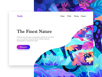 Natify - Landing Page landing page ui design ux design website