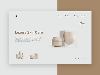 Luxury Skin Care - Minimal UI