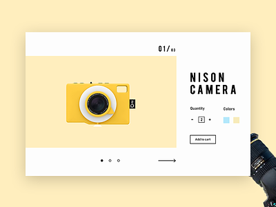 Nison Camera - Product Ui minimal minimalism product design ui design ux design website design