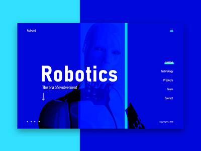 RoboAi - Landing Page landing page minimalism typography ui design ux design website