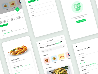 Restaurant Finder App - UI Design ios app minimal minimalism mobile app mobile app design restaurant ui design ux design