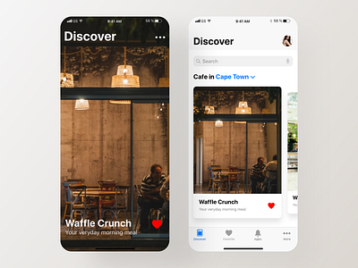 Coffee Cafe App UI Design - Freebie