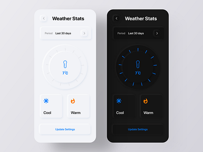 Weather App - Neumorphism Soft UI Design