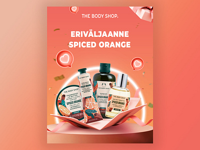 "The Body Shop" Concept Banner Design banner banner design design graphic design