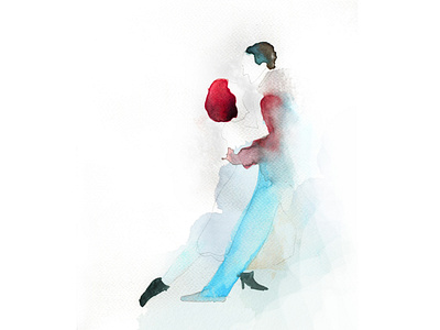 Couple dancing tango art character dance dancing graphic illustraion illustration art men music tango watercolor woman