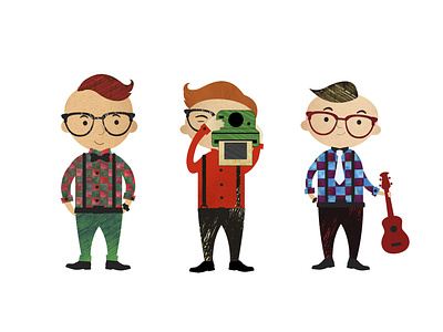 Illustration for the "Hipster Baby Book"