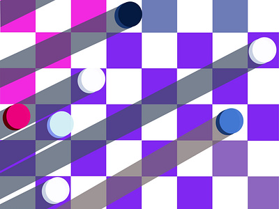 Checkers abstract blue board board game checkers circle flat game graphic illustration minimal minimalistic minimalizm square ui web white