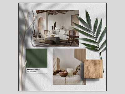 Interior Design - Conceptual Mood Board - Fresh & Natural