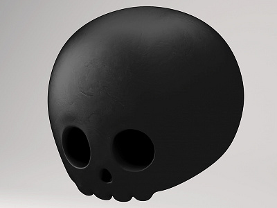 Little Skull c4d cartoony cinema 4d little dude matte render skeleton skull