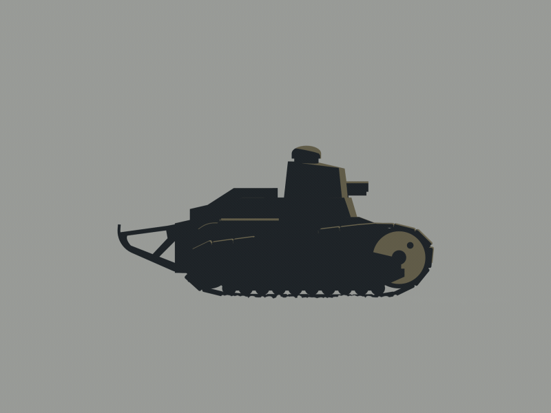 FT-17 Light Tank 3d animation battlefield1 c4d motiongraphics ps4 tank xboxone