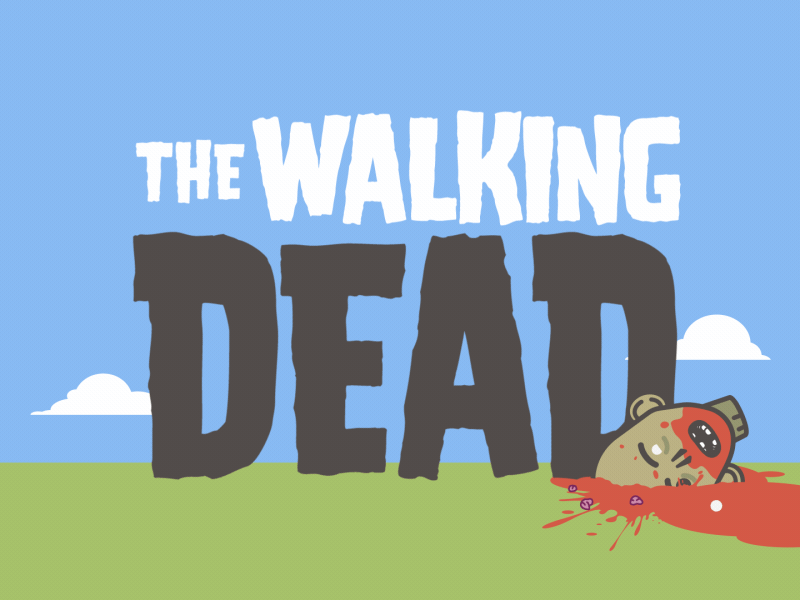 The Walking Dead cartoon splat the walking dead twd undead zombie