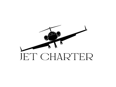 Logo for chartered jet brokerage house air aviation branding charter design graphic design illustration jet logo typography vector