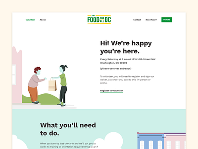 Food For All Website Redesign 2