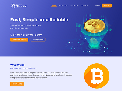 Bitcoin Landing Page