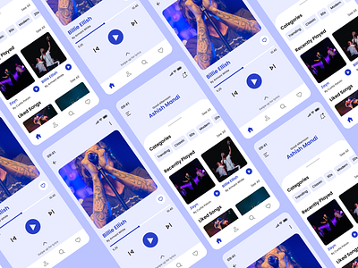 Music App app design landingpage design ui ux website design